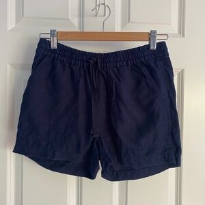 J. Crew navy linen shorts